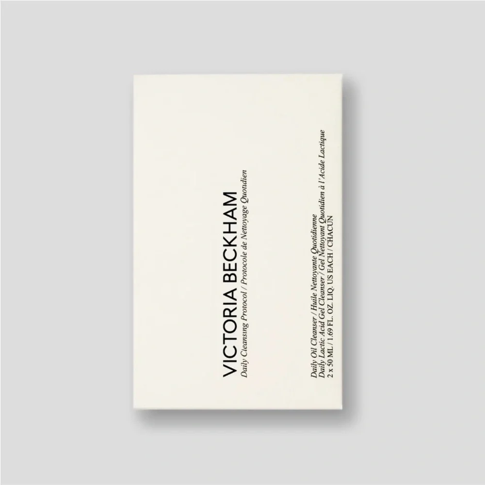 Victoria Beckham Daily Cleansing Protocol Duo Set — Black & Forest Green Bottles